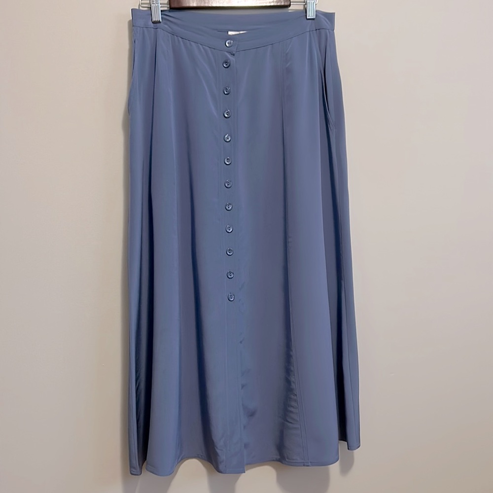 Vintage 100% silk maxi skirt